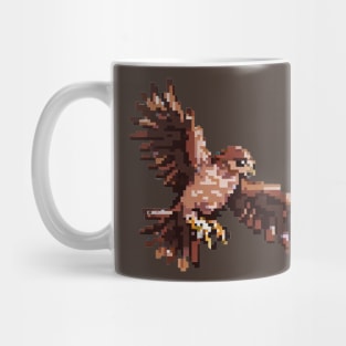 An eagle spreads its wings Mug